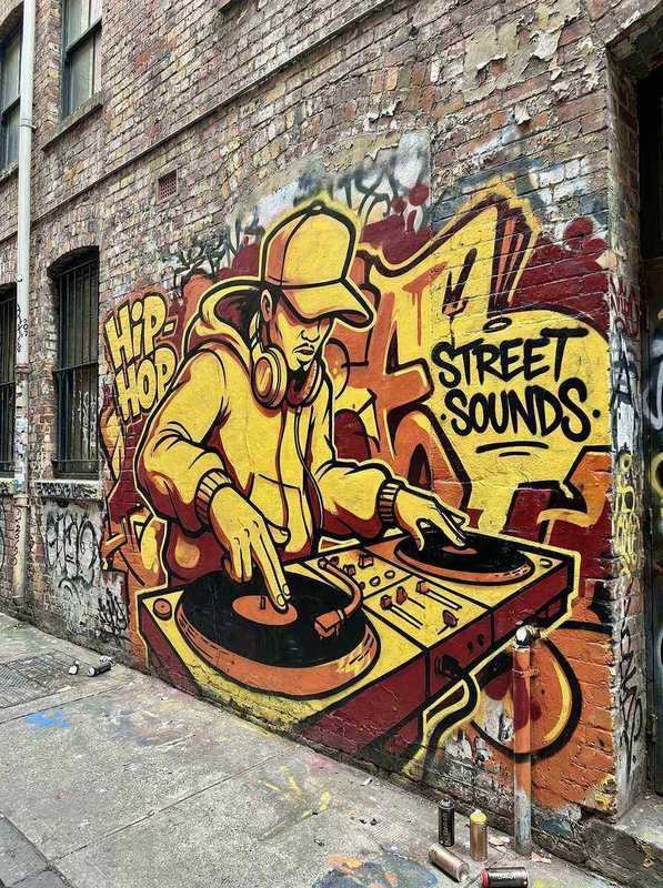 DJ主题街头壁画 - 南宫体育 嘻哈文化